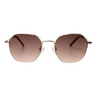 OC.MT.4468-8221.1 Oculos de Sol Unissex Chilli Beans Metal Redondo Dourado -1-